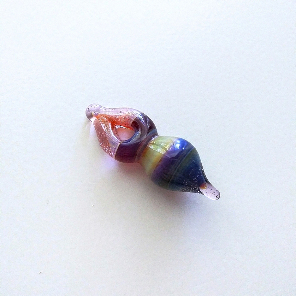 Colorful Handblown Borosilicate Glass Pendant